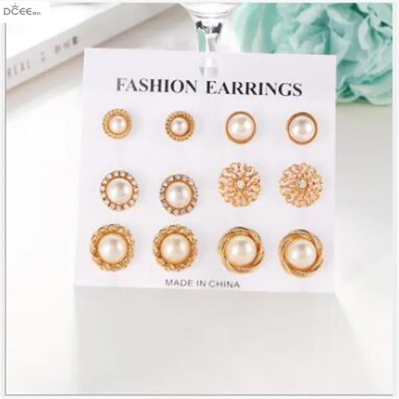Серьги гвоздики ASOS комплект жемчужные серьги для женщин Персонализированные