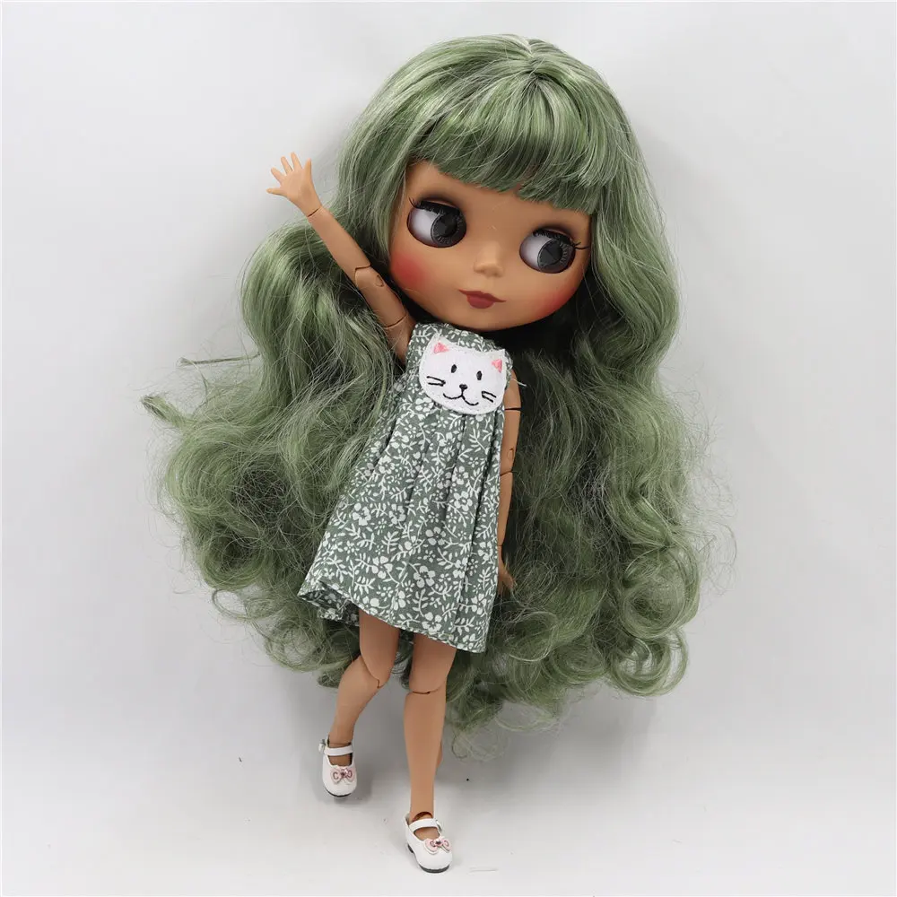 Кукла Blyth BL4299/8800 с черной кожей и матовым лицом|Куклы| |