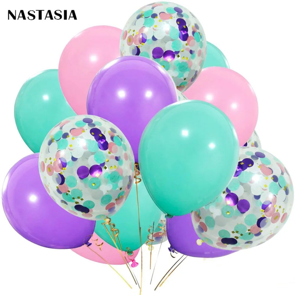 NASTASIA конфетти воздушный шар 40 шт./лот фиолетовый розовый латексный Выпускной