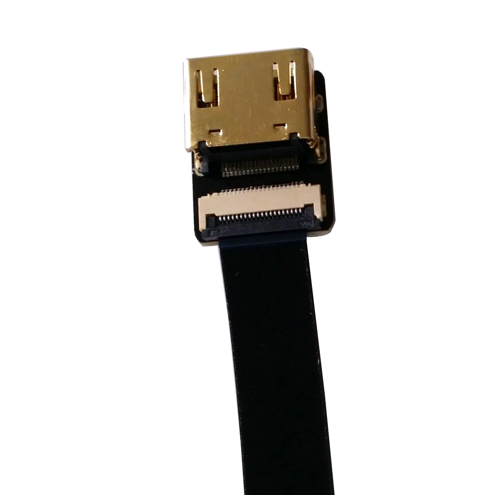 Ультратонкий Мягкий кабель HDMI 40/50/60/80/100 см прямой плоский ленточный мини-кабель