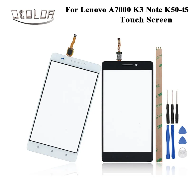 Цветной сенсорный экран для Lenovo A7000 K3 Note K50 t5 сенсорная панель с объективом