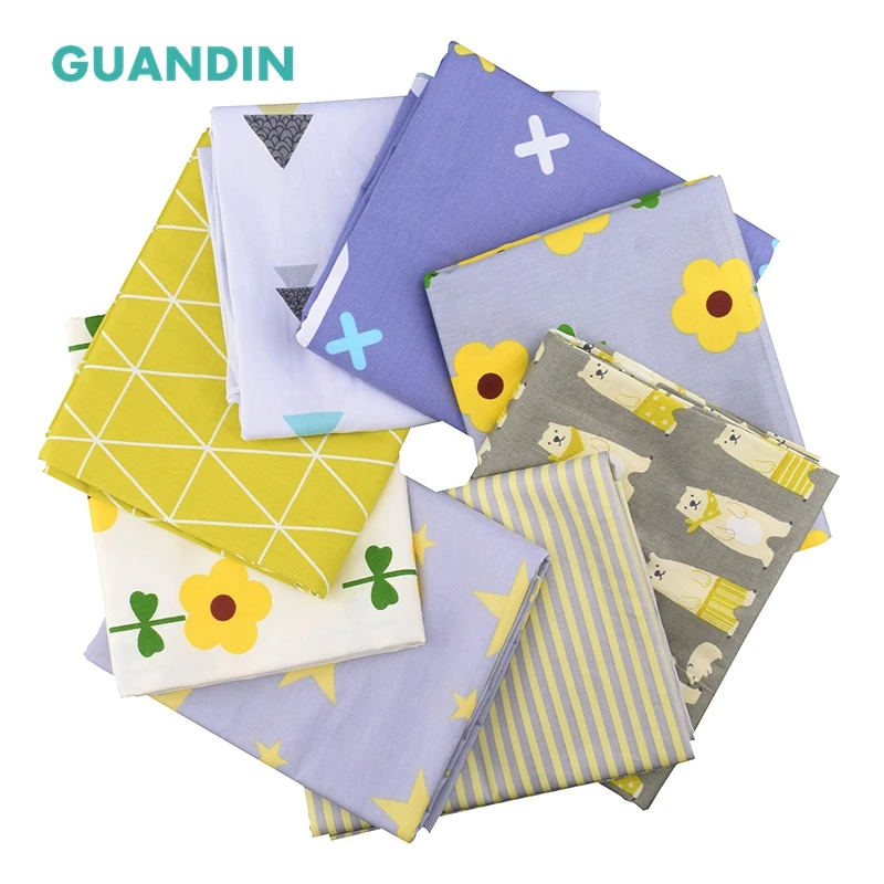 GUANDIN саржевая хлопчатобумажная ткань с принтом лоскутное шитье/DIY шитье и