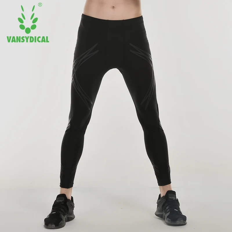 Vansydical 2018 Для мужчин сжатия работает колготки Дышащие Беговые тренировки