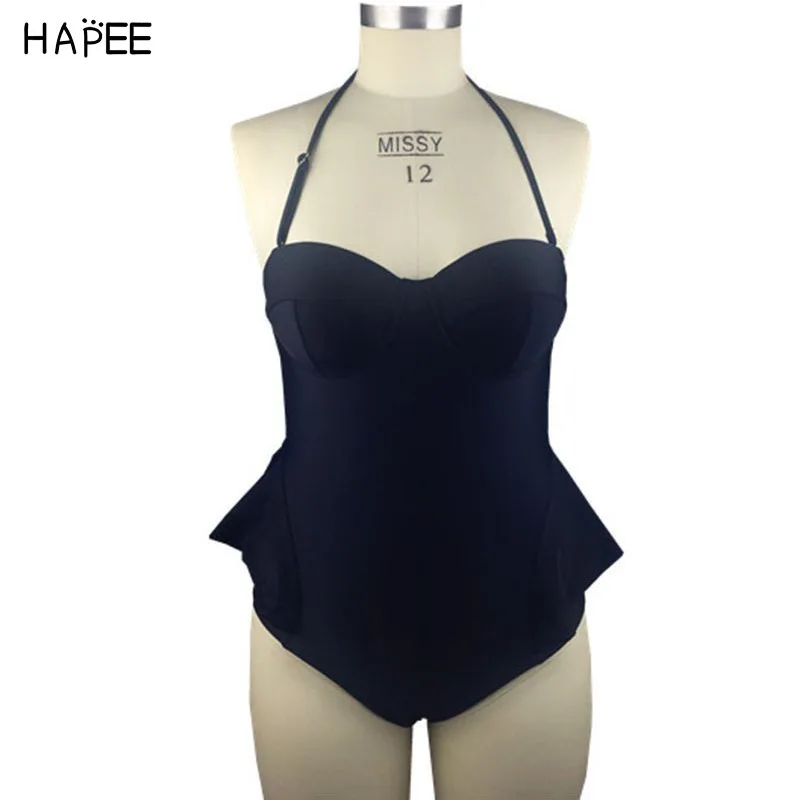 2017 черный Белый Цвет Холтер баски строка Одна деталь Плавание костюм Push Up одежда