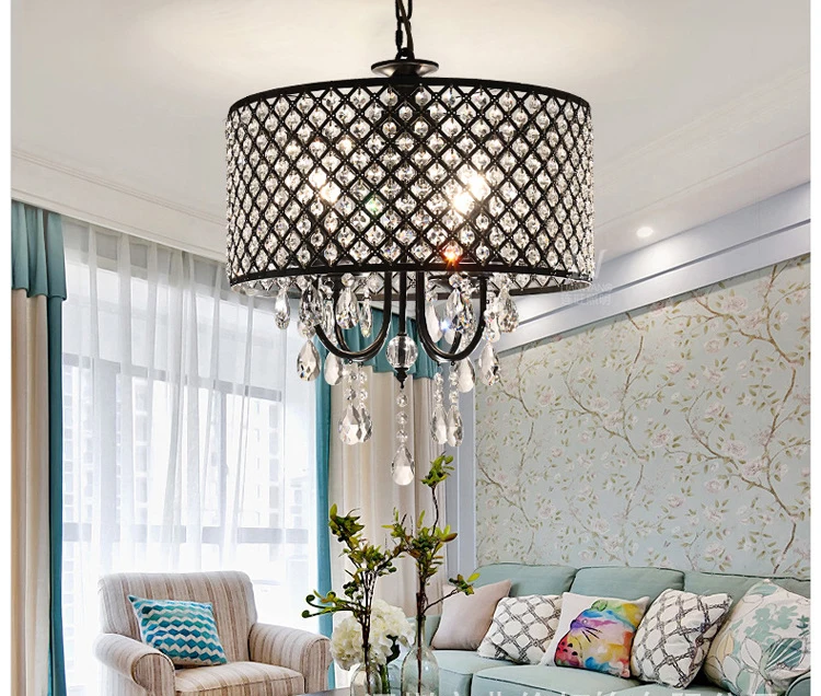 Американская деревенская Скандинавская хрустальная люстра современная простая