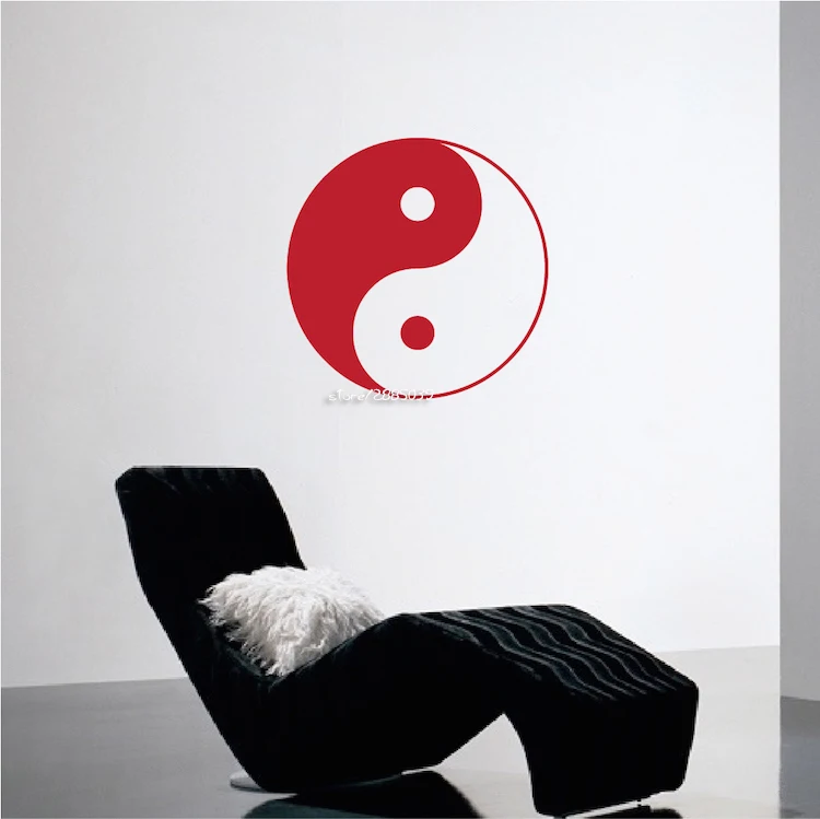 Символ Инь и Янь наклейки на стену Йога винил для медитации стены искусства