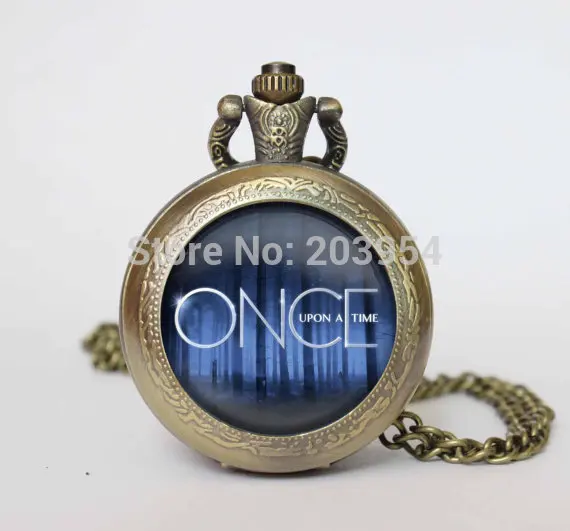 Винтажные карманные часы Once Upon A Time 1 шт./лот на ожерелье в стиле стимпанк 2017|steampunk