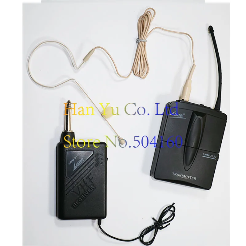 Plug de Saída do Sistema de Microfone sem Fio de Lapela sem Fio Microfone para Instrumento Orelha Musical Discurso Ensino Computador Lwm-3122 6.5 sem Fio