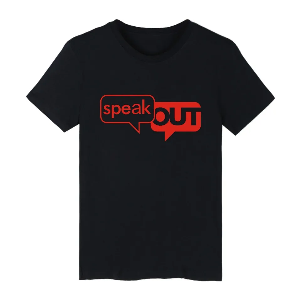 Лидер продаж черная хлопковая футболка с короткими рукавами и надписью Game Speak Out