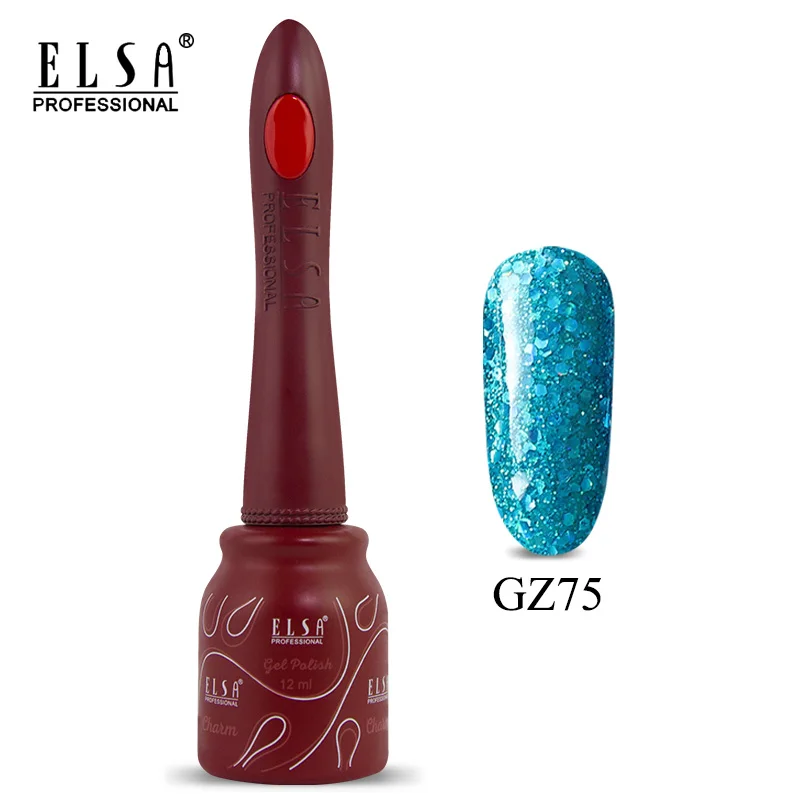 GZ75 Elsa 12 мл DIY Гель-лак для ногтей Французский стиль УФ набор гель-лаков для ногтей отмачиваемый 80 цветов серия лак для ногтей телесный цвет гель - Цвет: GZ75