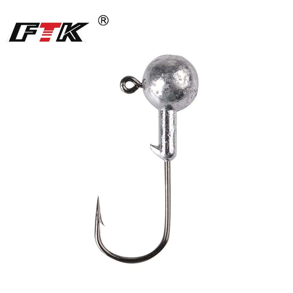 ФТК Jig Head рыболовный крючок для мягкий шэд приманки 1 0 г/1.5g/2.5g/3.5g/5g/7g/10g/14 г/20 г
