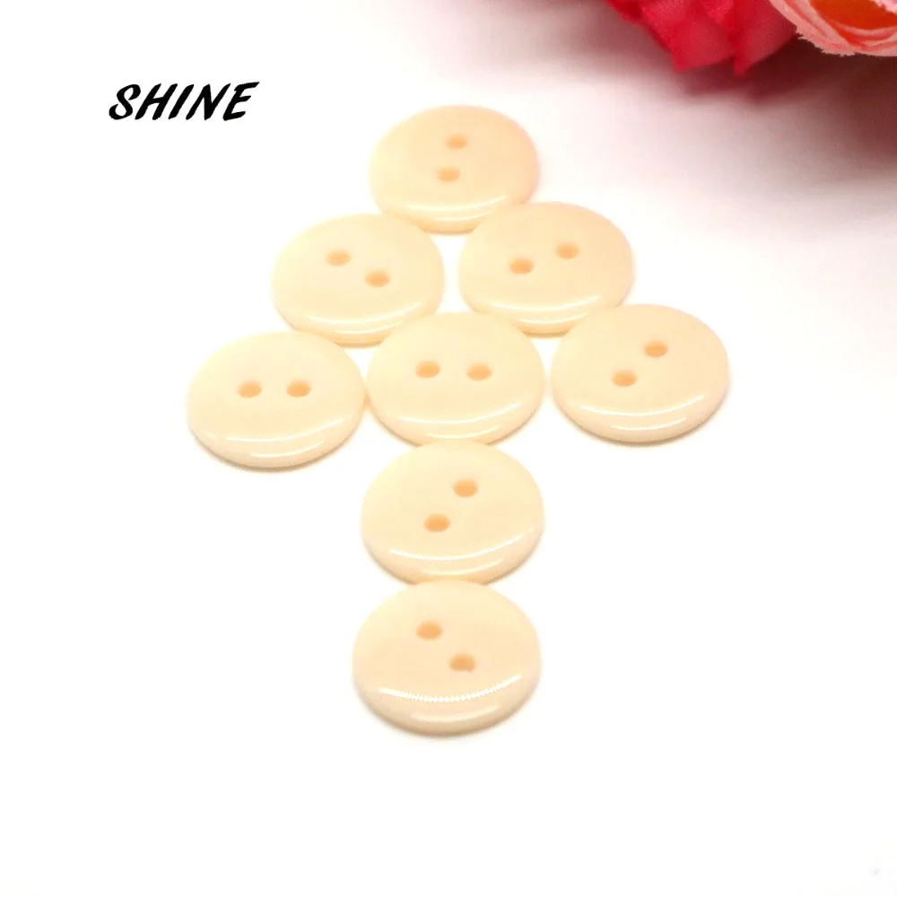 100 шт. декоративные пуговицы с двумя отверстиями 12 5 мм|resin buttons|decorative buttonsbutton beige |