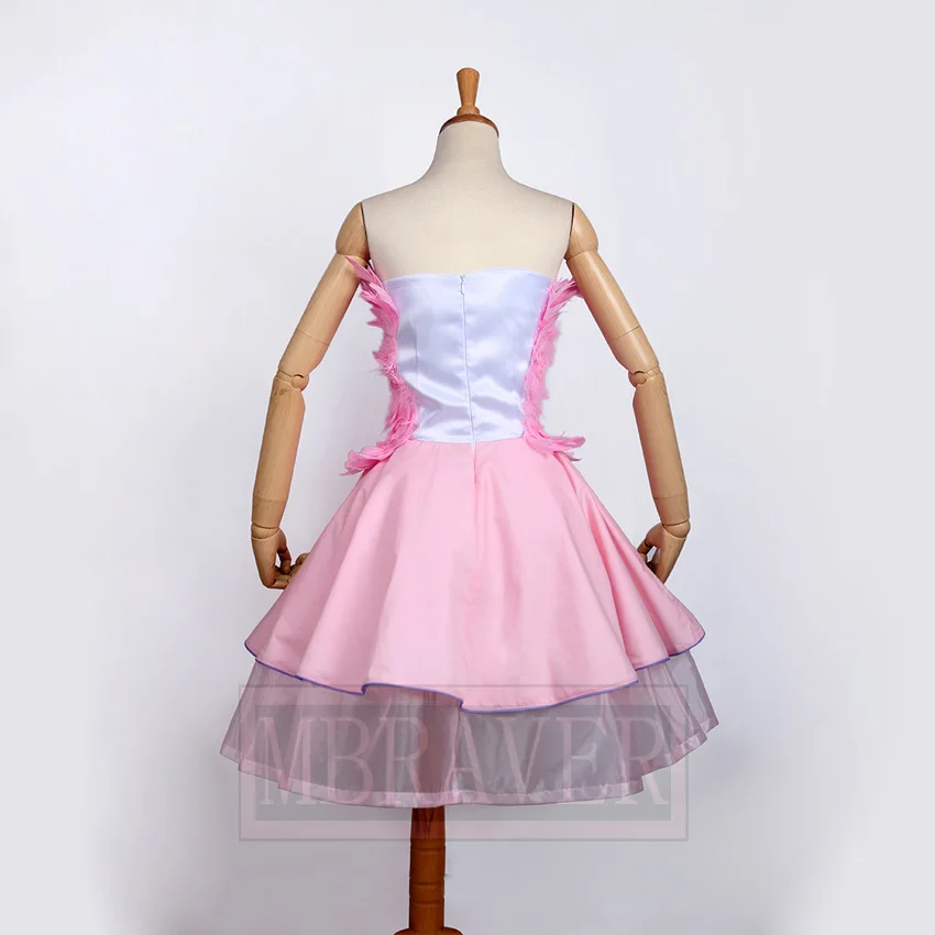 Костюм для косплея с розовыми перьями Guilty Crown Yuzuriha Inori EGOIST|cosplay costume|guilty crownpink costume |