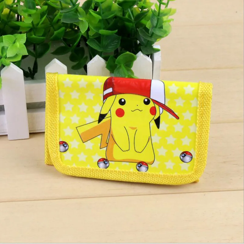 2 шт./лот Карманный Кошелек pokemon go с изображением Pokemon Pikachu складной короткий