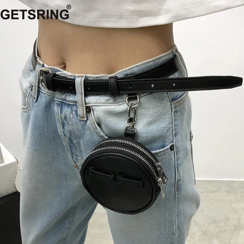 Женская поясная сумка GETSRING для женщин 2018 кошелек денег черный Универсальный