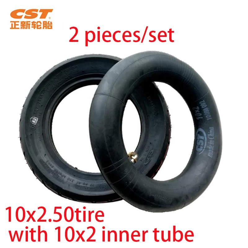 tire with tube10x2.5 Шины для электроскутера 10x2,50 10x2,25 балансировочный Ховерборд саморегулирующийся баланс инфляция колеса шины 1" шины с внутренней трубкой - Цвет: tire with tube10x2.5