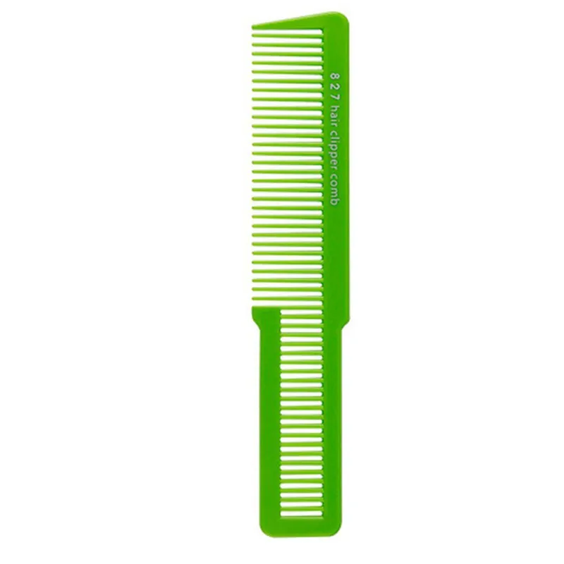 green Профессиональная парикмахерская пластиковая расческа для стрижки волос, прочные расчески для стрижки волос, инструменты для укладки волос, новое поступление - Цвет: green