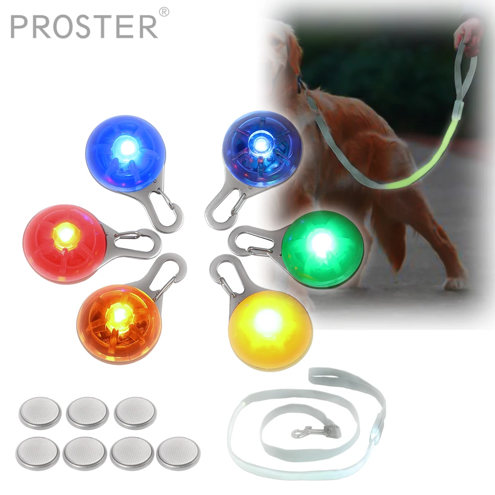 Proster для 6 шт. клип-на ПЭТ светодиодный свет + 1 собаки автожилет безопасности огни