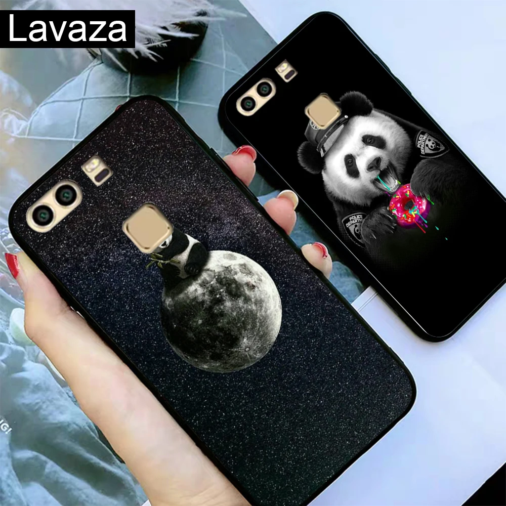 Lavaza Panda Dab на ПЗ прозрачном силиконовом чехле для Huawei P8 Lite 2015 2017 P9 2016 Mini P10 P20 Pro P Smart 2019
