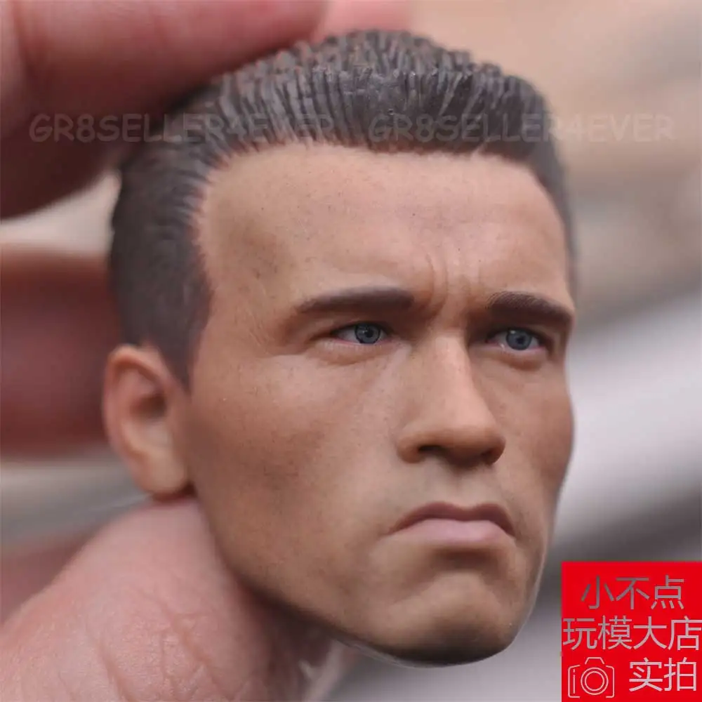 1/6 scale The Terminator the middle-aged Arnold Schwarzenegger T-800 Head Sculpt | Игрушки и хобби