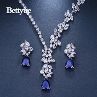 bettyue brand fashion new jewelry sets aaa multicolor zircon personality asymmetrical jewelry sets for woman wedding charm gift