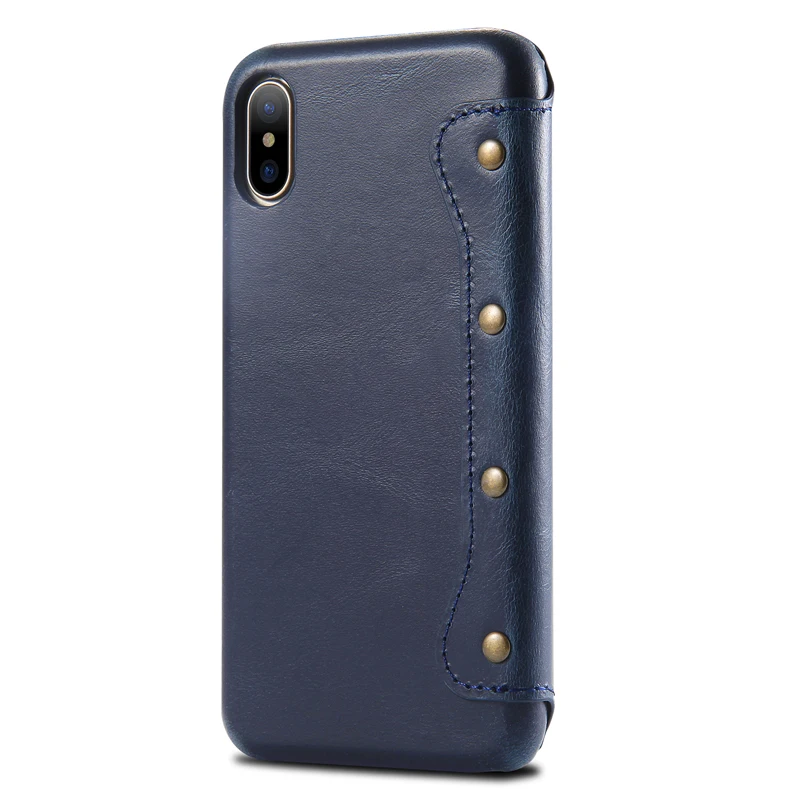 Для iPhone XS XR чехол Ретро масло воск натуральная кожа флип чехол визитная карточка телефон сумка чехол для Apple iPhone XS Max винтажный Чехол