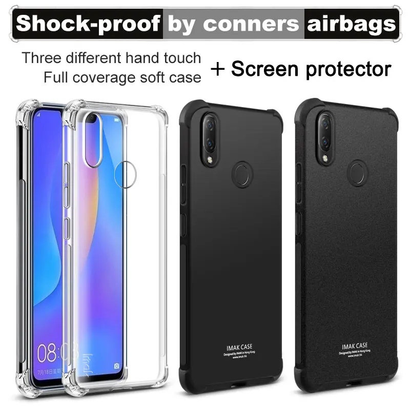 Чехол с подушкой безопасности для Huawei P Smart Plus чехол защитой экрана IMAK Мягкая