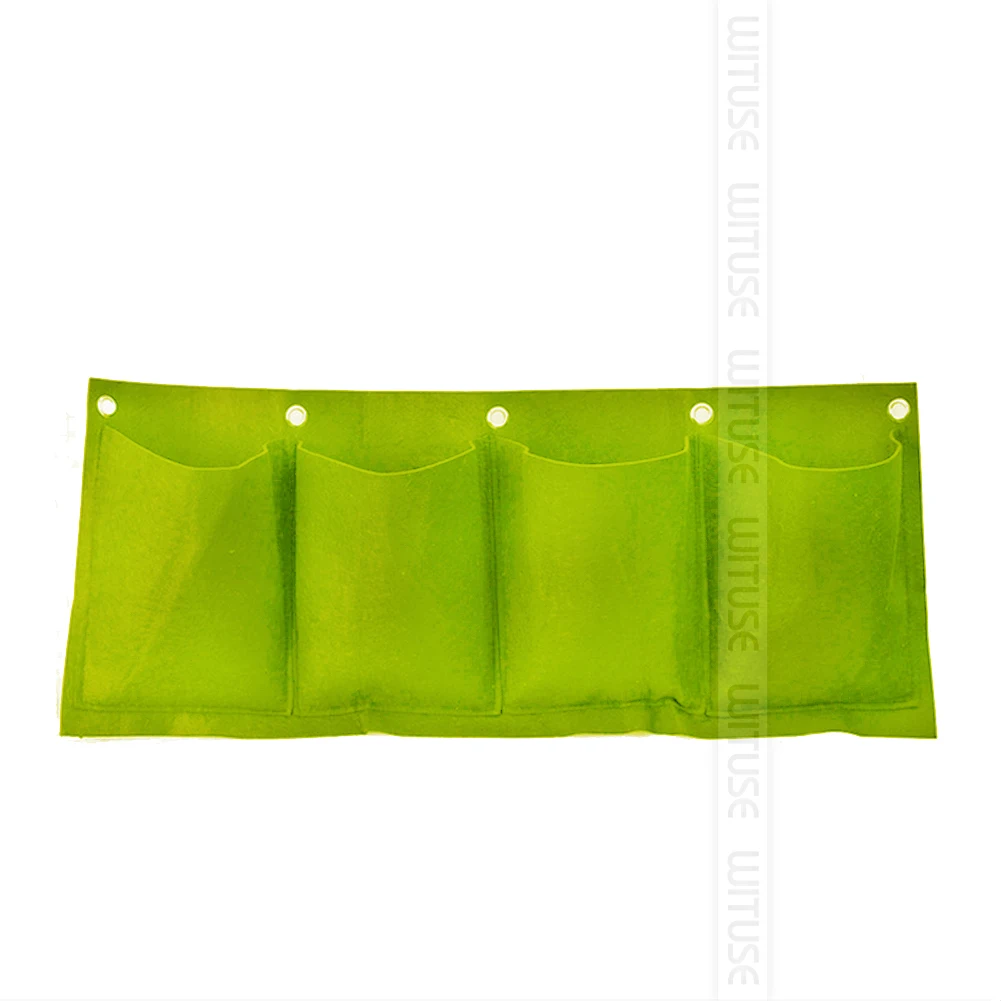 green 4 pocket 4/18/36 карманы Висячий Сад посадки сумки зеленой стены цветок сеялки Стены Вертикальный садовый рассада, инструменты для - Цвет: green 4 pocket