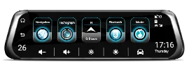 Jansite 3G 4G wifi Автомобильный видеорегистратор 1" сенсорный экран двойной объектив Android Автомобильная камера ADAS удаленный монитор зеркало заднего вида gps Bluetooth Вызов