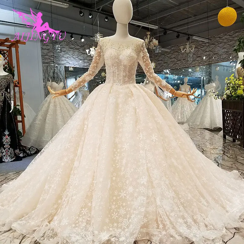 

AIJINGYU Wedding Dress Cheap 2021 2020 Marriage Real Made In China White Gowns Wedding Wear Gown