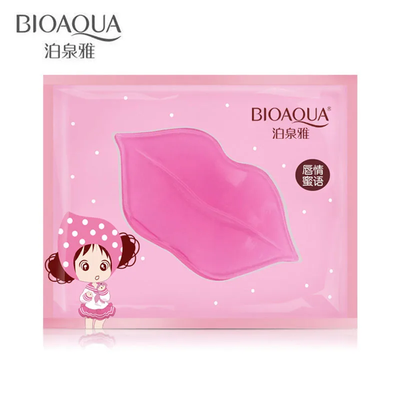 Bioaqua 8 г Коллаген Кристалл питательные маски для губ Плёнки увлажняющий