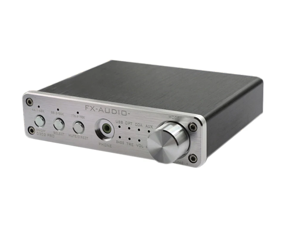 FX-Audio D302PRO 20x2 Вт DSP Профессиональный Чистый цифровой аудио усилитель вход USB/коаксиальный/оптический/AUX поддержка 24 бит/192 кГц DC15V/4A