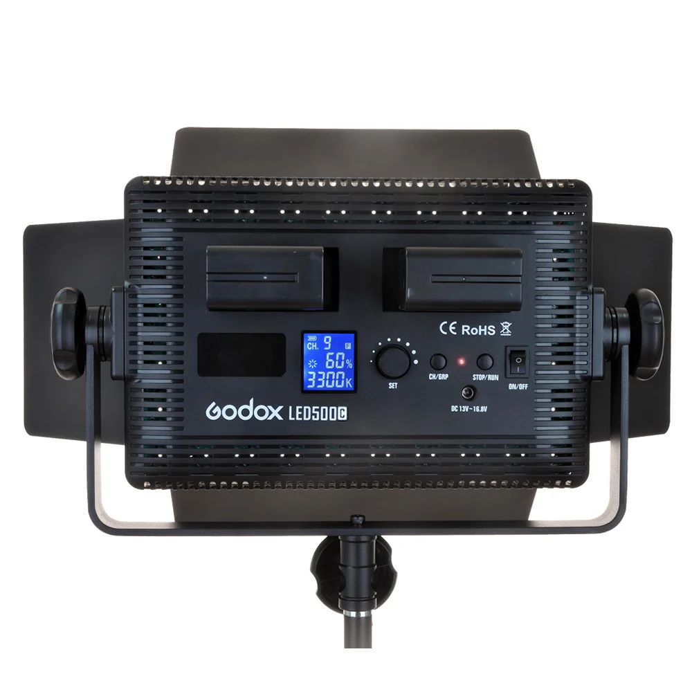 Godox 500 Светодиодная панель LED500C 3300 5600K двухцветный/LED500W белый свет видео Освещение +