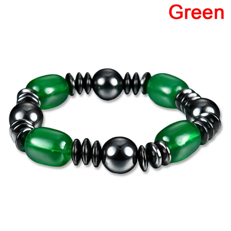 1 шт. растягивающийся браслет из гематита для магнитной терапии|Браслеты с