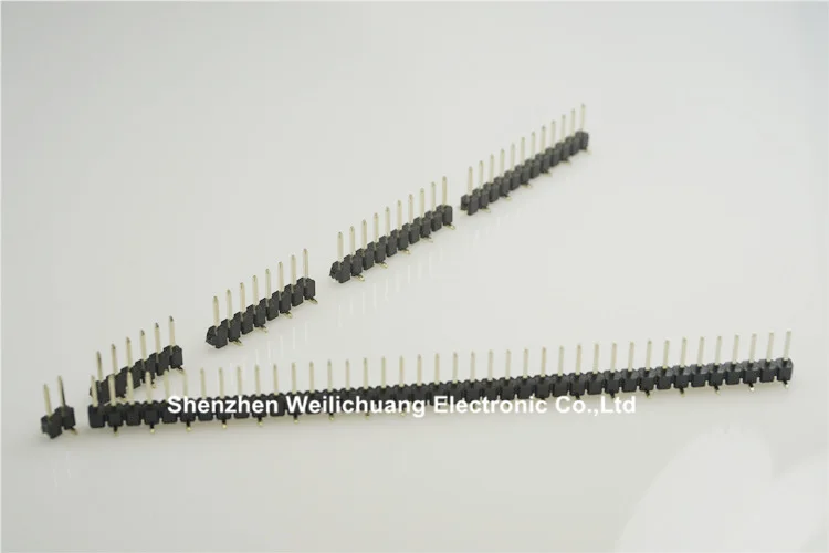 2.54mm 0.100&quot Single row Pin Header Male SMT SMD Mount PCB Connector straight 2 3 4 5 6 7 8 9 10 12 16 18 20 25 30 40 |
