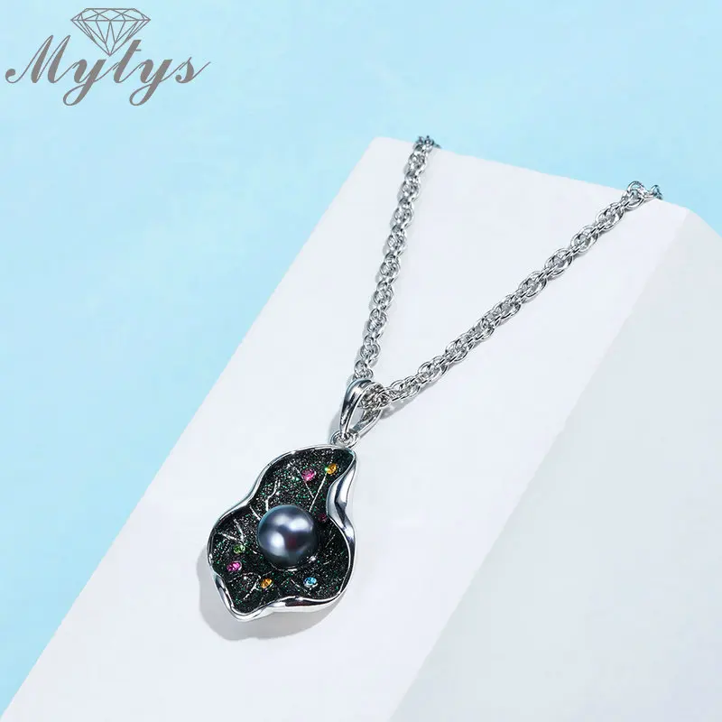 Mytys Сверкающее благородное ожерелье с листьями для женщин цепочка двойными