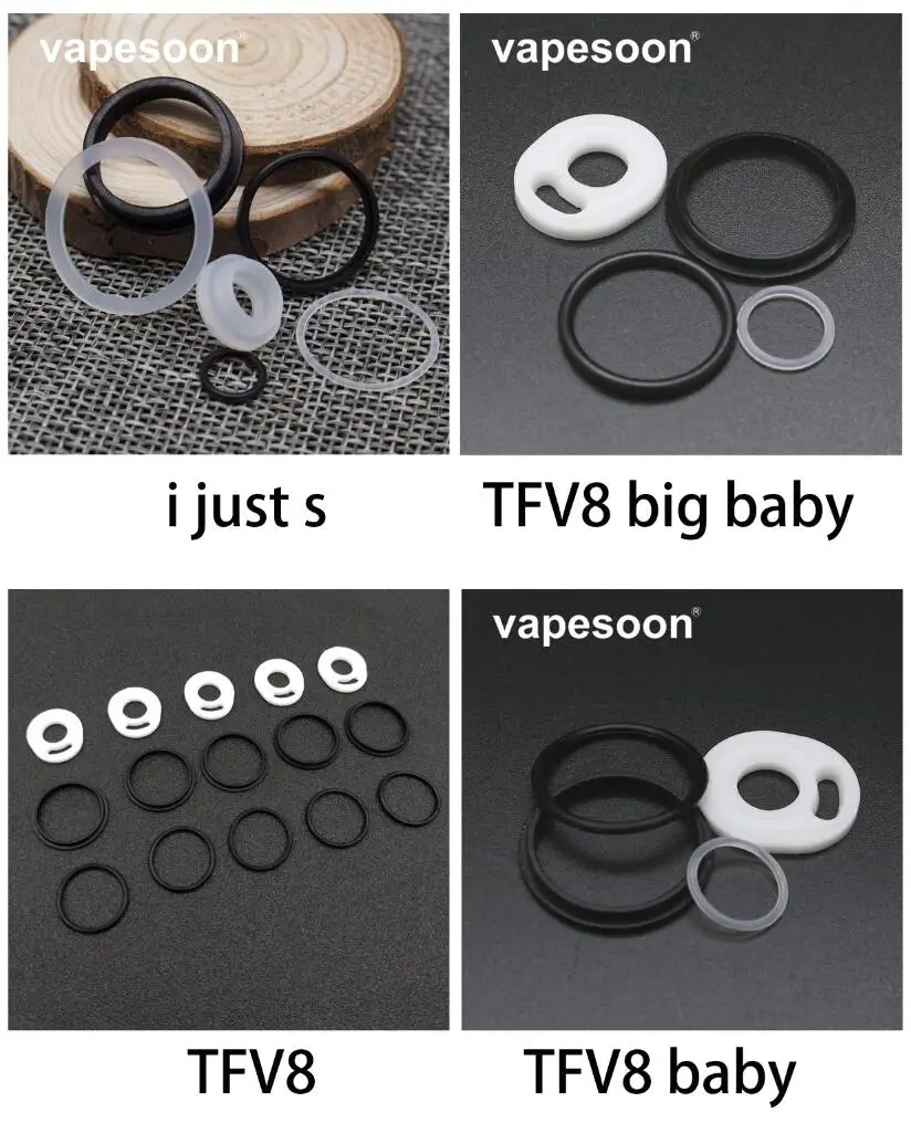 5 шт. резиновое Силиконовое уплотнение уплотнительное кольцо для I just s/TFV8/TFV8 baby/TFV8