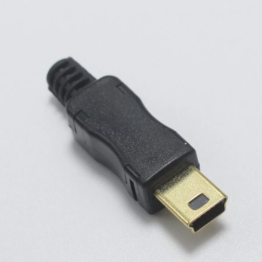 2 шт. DIY Mini Type B USB 5Pin сварочный Тип Штекерный разъем 4 в 1 позолоченный адаптер для