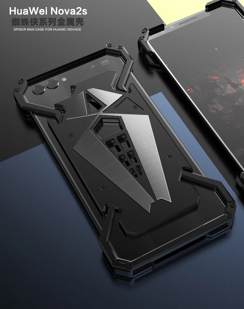 Металлический Чехол Super Hero для Huawei P30 Pro P20 Lite P10 P9 Plus Nova 5 5i 4 3 3i 3e 2 2S чехол с кольцом для телефона с изображением Человека-паука