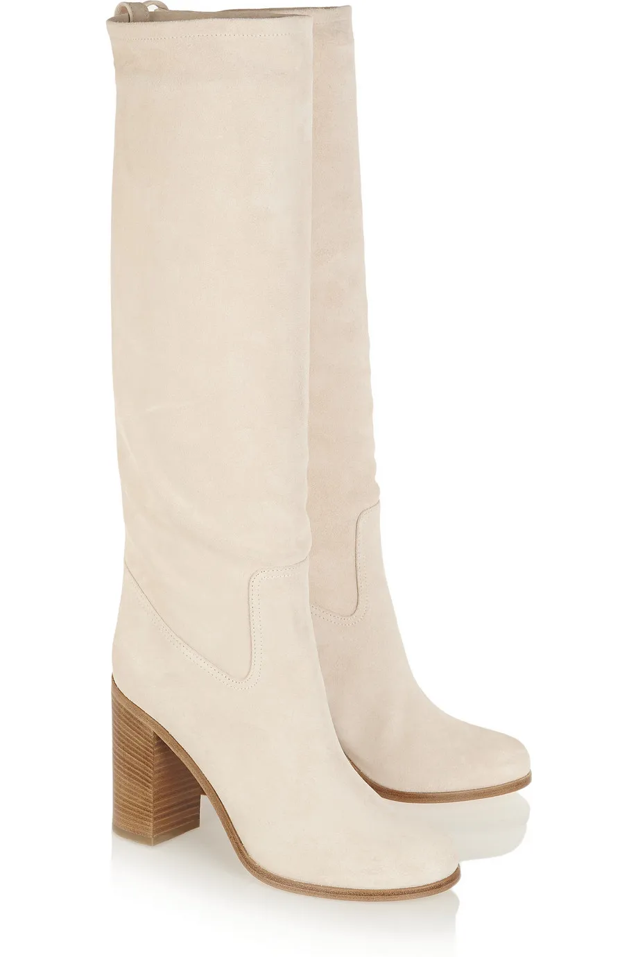 

EMMA KING Winter Fashion Over The Knee High Heel Boots Women Round Toe Suede Ladies Shoes