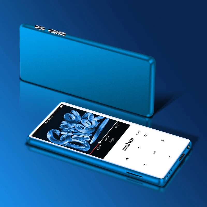 Металлический MP3 плеер Bluetooth 4 1 Портативный Аудио со встроенным динамиком fm радио