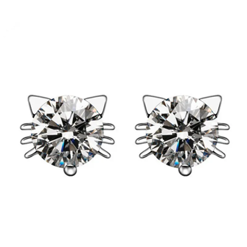 Модные ювелирные изделия с цирконом Крылья Ангела сердце Красивые серьги