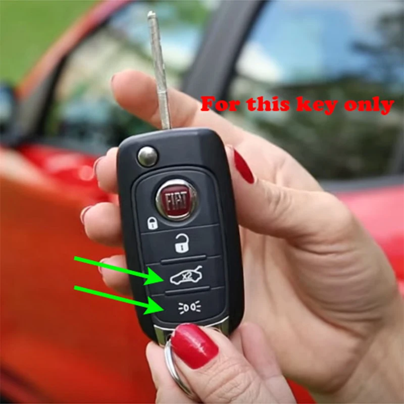 ZAD 4 кнопочный силиконовый брелок для ключей защитный чехол FIAT TIPO Toro 500X nuovo грация