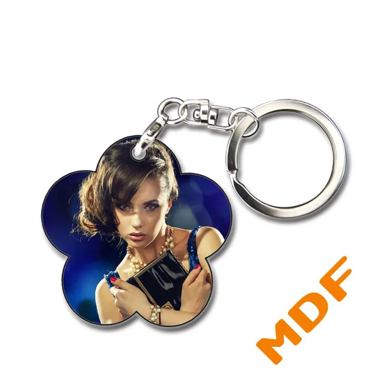 04 20 шт./лот MDF деревянные Брелоки для ключей, бирки для сублимационной печати чернил, термопечати, сделай сам, подарки, можно напечатать - Цвет: 04