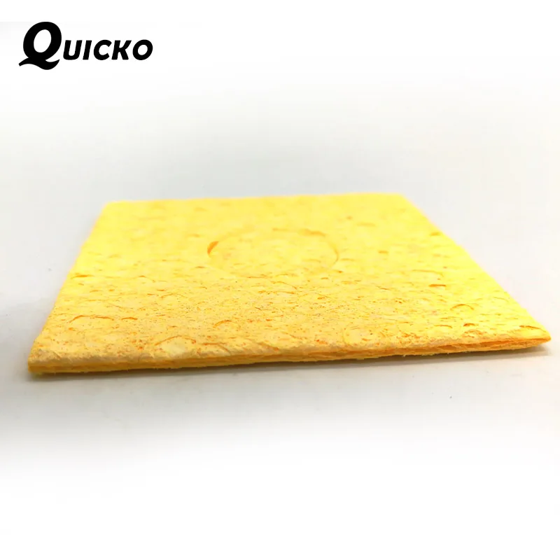 20pcs/lot Soldering Iron Tip Welding Cleaning Sponge Pads /High temperature resistant clean tool/yellow Size 6cm*6cm thicken | Инструменты