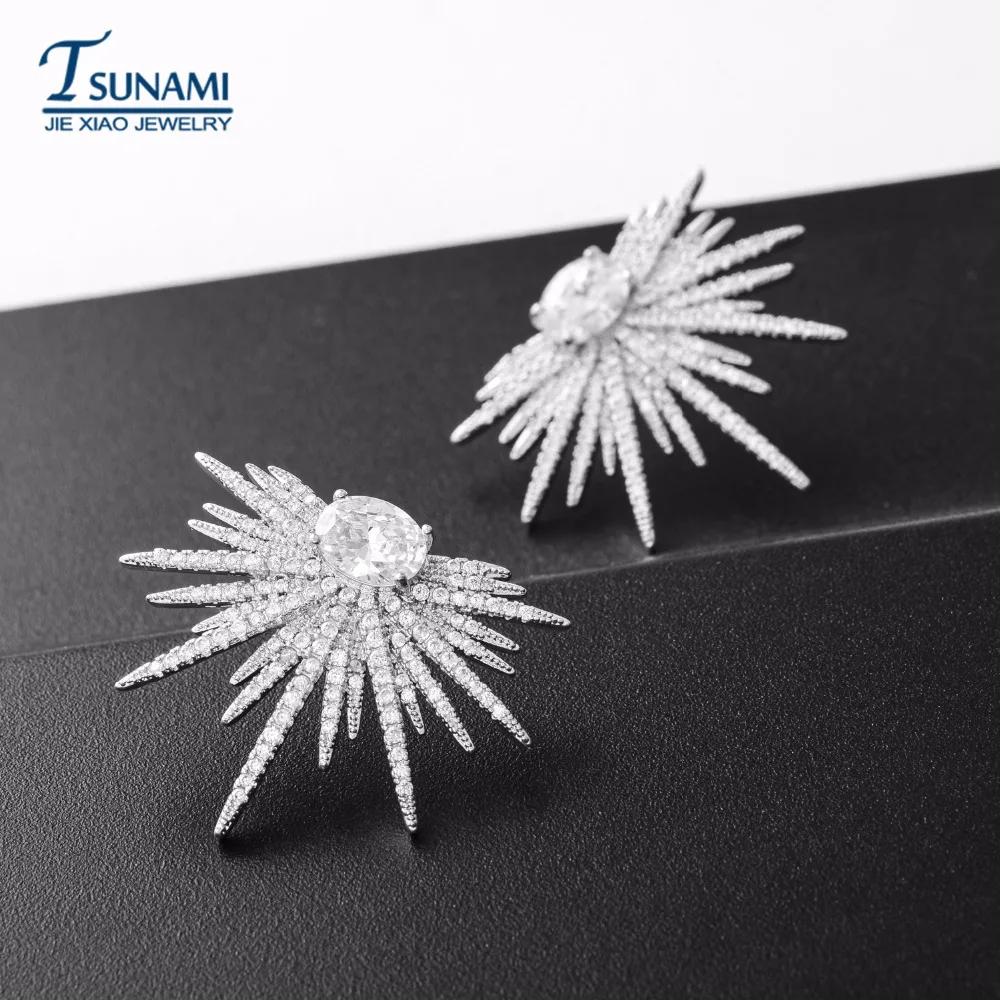 Высокое качество Делюкс Дэн миниатюрный набор циркон серьги на свадебную