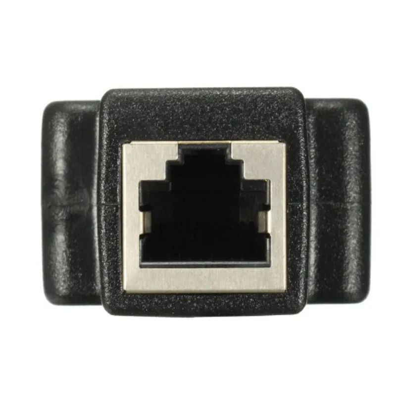 High Qaulity Plastic Copper Core 1 To 2 LAN RJ45 Connector Network Cable Splitter Extender Plug Adapter Black | Компьютеры и офис