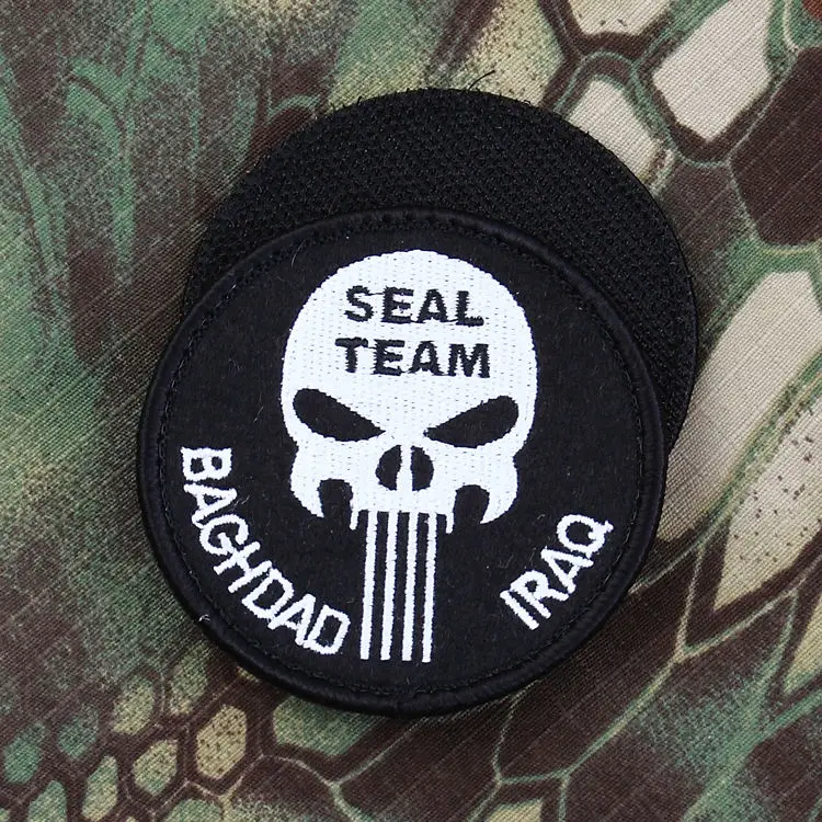 TSNK army military badge Patch &quotPunisher/SEAL TEAM&quot patch | Тематическая одежда и униформа