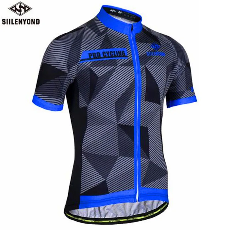 

Quick Dry Man Bicycle Sport Mountain Bike Summer Clothing Thin Breathable Anti-sweat Back Pocket Short Sleeve Cycling Jersey