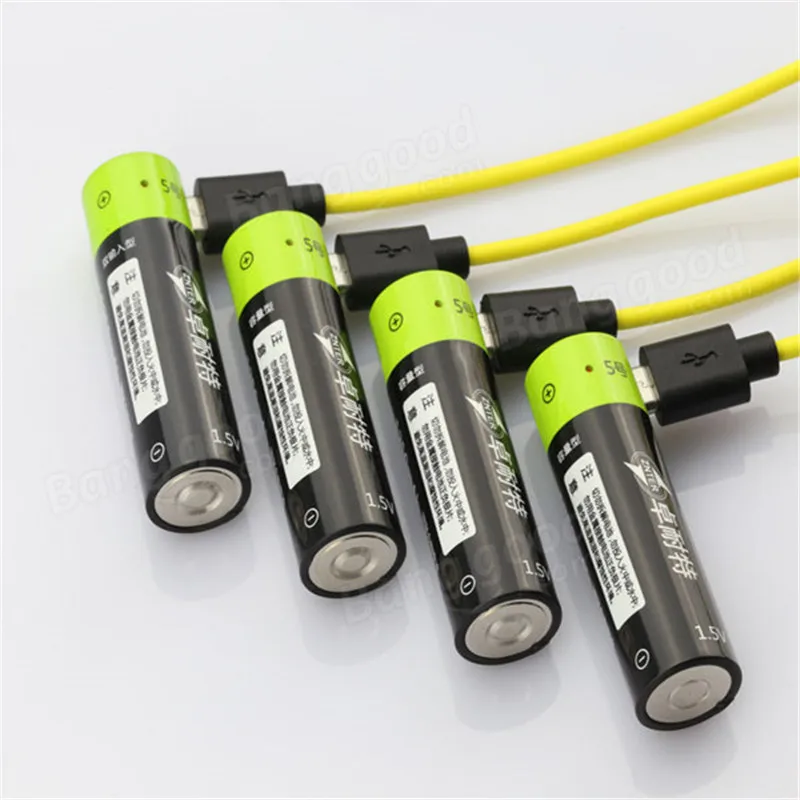 2 шт. ZNTER 1 5 в 1250 мАч AA Li-Po батарея USB перезаряжаемые для РУ передатчика | Игрушки и